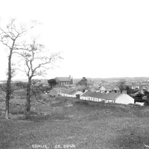 Early 20th Century Print of Conlig Village, County Down Early 20th Century Print of Conlig Village, County Down