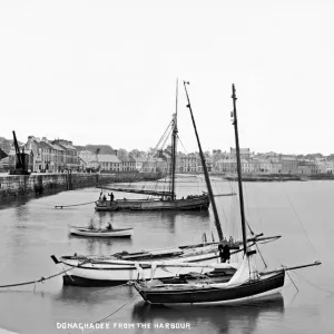 Donaghadee Harbour Panorama Print, circa early 1900s