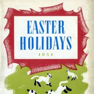 1951 Easter Holidays Print by Thomas Cook 1951 Easter Holidays Print by Thomas Cook