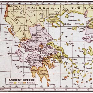 Map of Ancient Greece Print Map of Ancient Greece Print