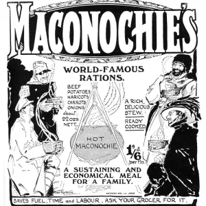 Maconochie's WW1 Stew Advertisement Print, 1917