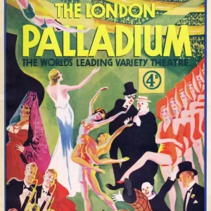 1932 London Palladium Variety Show Programme Print 1932 London Palladium Variety Show Programme Print