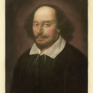 Print of William Shakespeare's portrait
