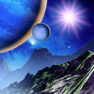 Jupiter-like Gas Giant Planet Print