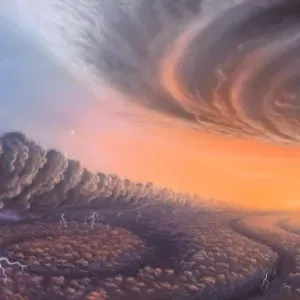 Cloudscape on Jupiter Print
