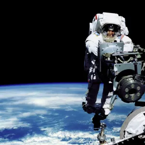 Astronaut in Spacewalk Print