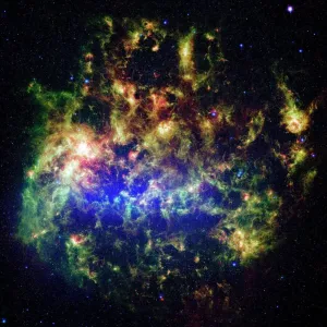 Infrared Image of the Large Magellanic Cloud Print Infrared Image of the Large Magellanic Cloud Print