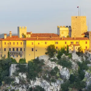Duino Castle Print at Dawn, Friuli Venezia Giulia, Italy