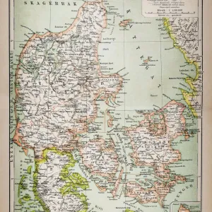 Carte du Danemark. Carte du Danemark.