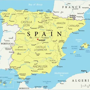 Carte de Référence d'Espagne Carte de Référence d'Espagne