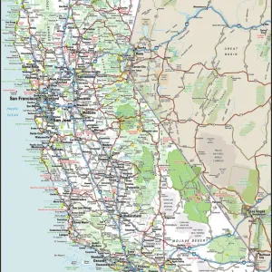 Kalifornien-Highway-Karte Kalifornien-Highway-Karte