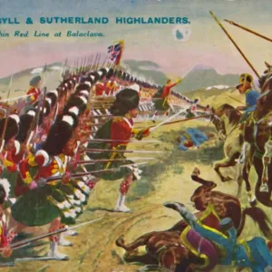 Les Argyll & Sutherland Highlanders. La Ligne Rouge mince à Balaclava, 1854, (1939). Les Argyll & Sutherland Highlanders. La Ligne Rouge mince à Balaclava, 1854, (1939).