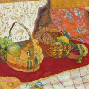 Print of Two Baskets of Fruit