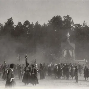 Easter Procession Print, Sarov Monastery, Russia 1903
