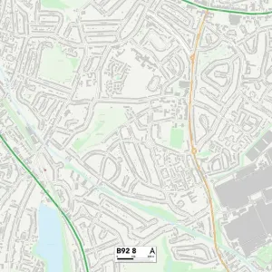 Solihull B92 8 Print Map Sector Solihull B92 8 Print Map Sector