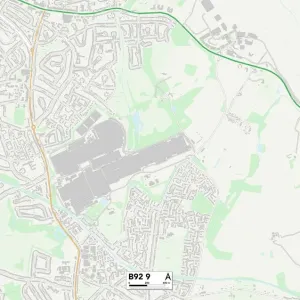 Solihull B92 9 Print Map Sector Solihull B92 9 Print Map Sector