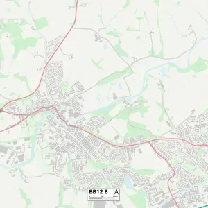 Burnley BB12 8 Print Map