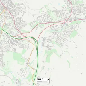 Rossendale BB4 6 Print Map Sector