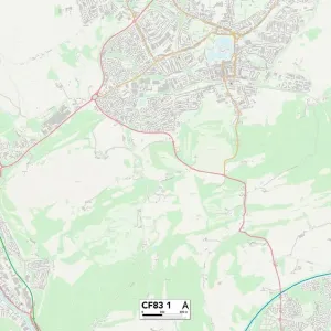 Stampe di Mappe Dei Settori Dei Codici Postali Stampe: FC - Cardiff
