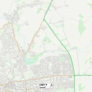 Braintree CM7 9 Print Map Sector