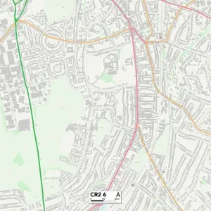 Croydon CR2 6 Postcode Sector Map Print