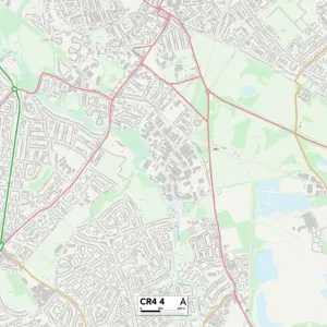 Merton CR4 4 Postcode Sector Print Map