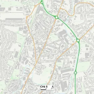 Coventry CV6 5 Postcode Sector Print Map Coventry CV6 5 Postcode Sector Print Map