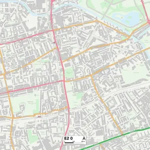 Stampe di Mappe Dei Settori Dei Codici Postali Stampe: E - Londra E