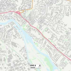 Exeter EX2 4 Print Map Sector Exeter EX2 4 Print Map Sector