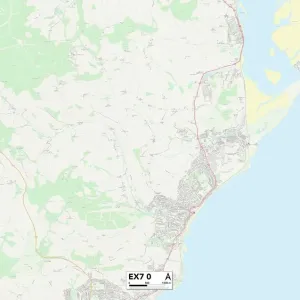 Stampe di Mappe Dei Settori Dei Codici Postali Stampe: EX - Exeter