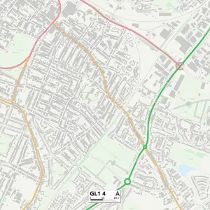 Gloucester GL1 4 Print Map Sector