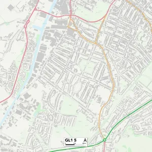 Gloucester GL1 5 Print Sector Map