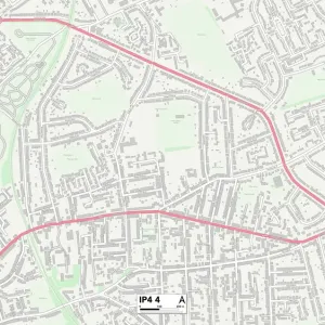 Stampe di Mappe Dei Settori Dei Codici Postali Stampe: IP - Ipswich