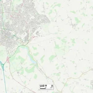 Luton LU2 9 Print Map Sector