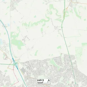 Stampe di Mappe Dei Settori Dei Codici Postali Stampe: LU - Luton