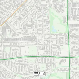Trafford M16 8 Print Map Sector