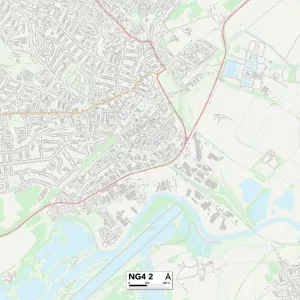 Gedling NG4 2 Print Map Sector Guide