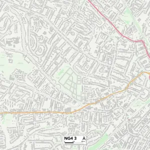 Gedling NG4 3 Print Map Sector
