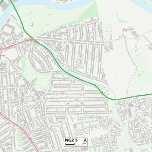 Nottingham NG2 5 Print Map Sector Map