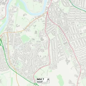 Nottingham NG2 7 Print Map Sector Guide