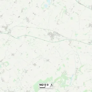 Rushcliffe NG13 0 Postcode Sector Print Map