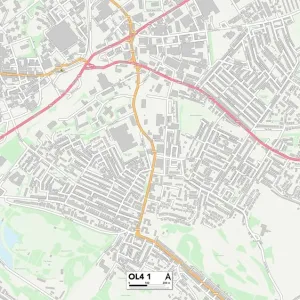 Oldham OL4 1 Postcode Sector Print Map Oldham OL4 1 Postcode Sector Print Map
