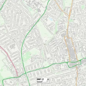 Sutton SM1 2 Map