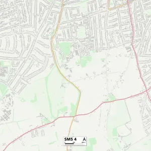 Sutton SM5 4 Map