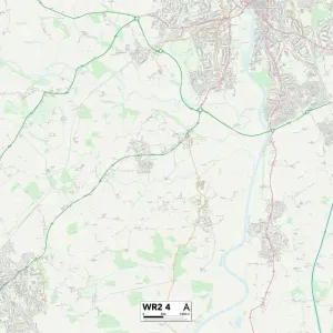 Worcester WR2 4 Print Map Sector