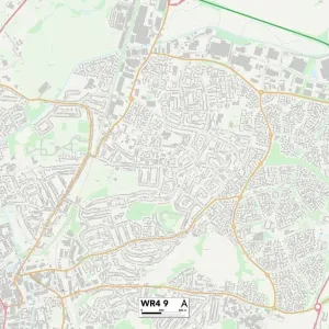 Worcester WR4 9 Print Map Sector