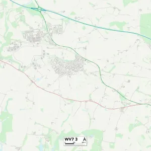 Wolverhampton WV7 3 Postcode Sector Print Map Wolverhampton WV7 3 Postcode Sector Print Map