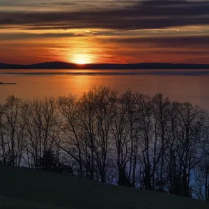Dramatic Sunset Print on Lake Constance, Austria Dramatic Sunset Print on Lake Constance, Austria