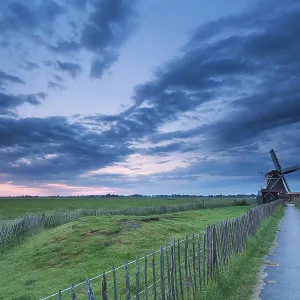 Path to Windmill Print, Groningen, Netherlands