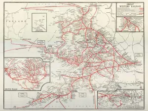 Carta rete GWR del 1920